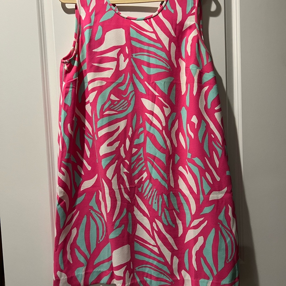 Lilly Pulitzer Pink and Green Sleeveless Sundress